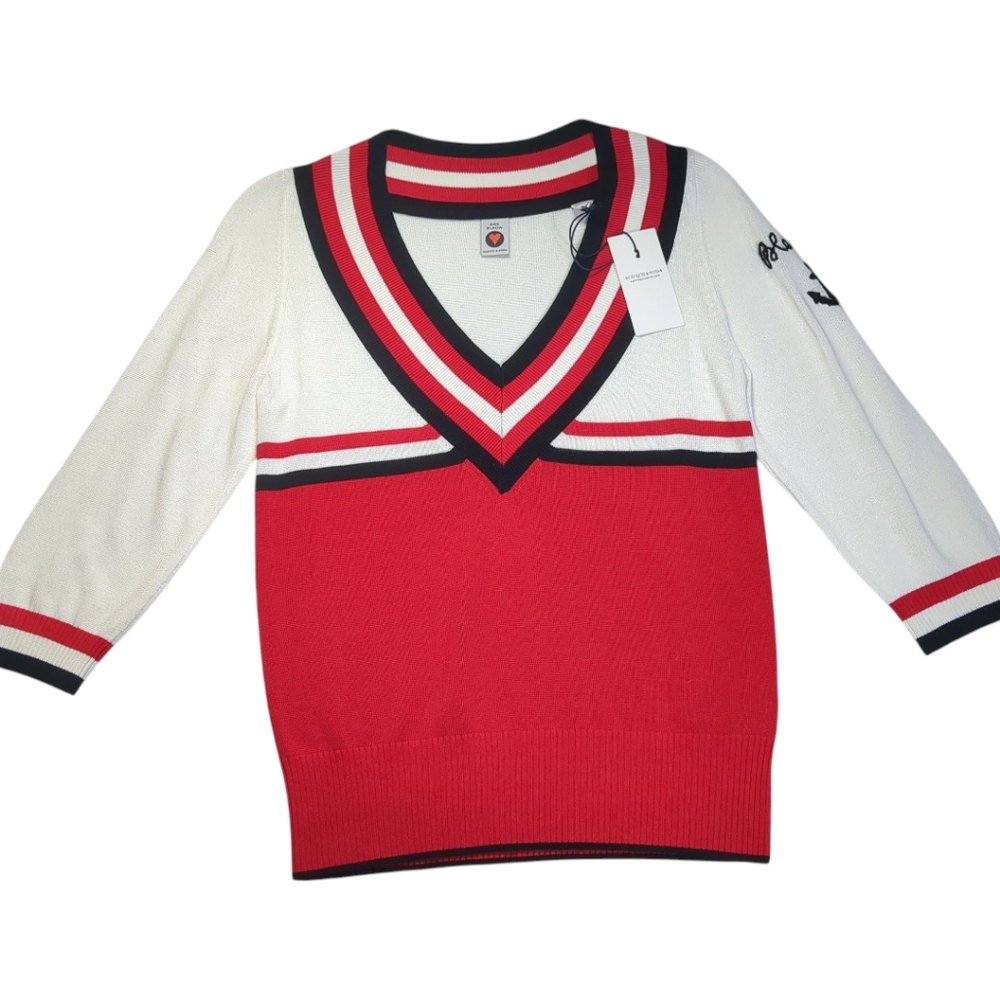 Scotch & Soda AMS. Blauw Pullover Knit Sweater Nautical Sz Small NEW! - Picture 9 of 12